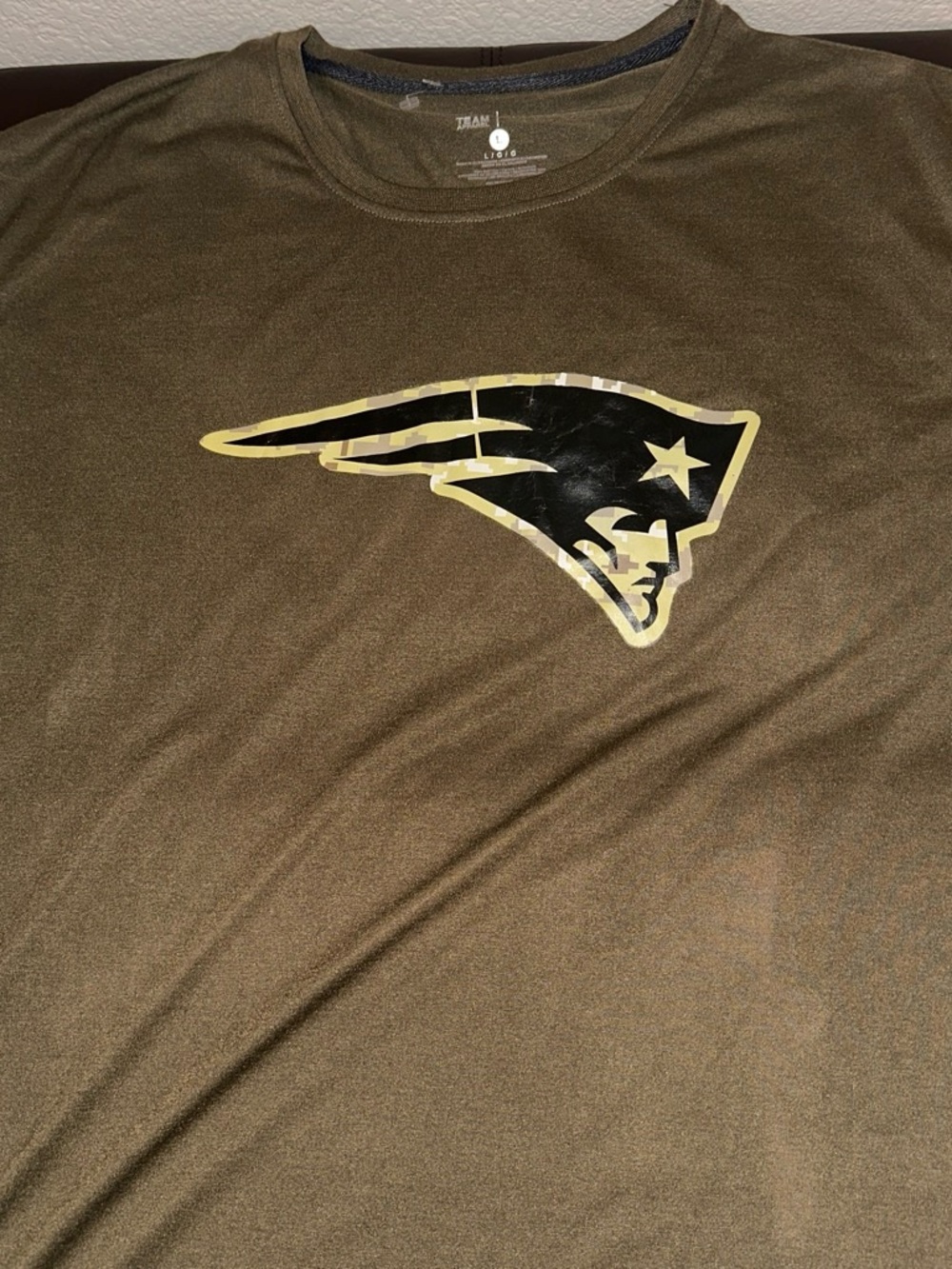 NFL Olive Green Short Sleeve Logo Tee